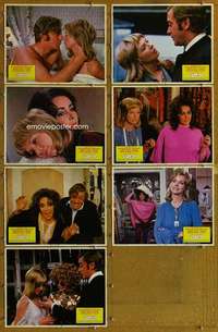 p609 X Y & ZEE 7 movie lobby cards '71 Liz Taylor, Michael Caine