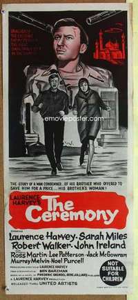w432 CEREMONY Australian daybill movie poster '64 Laurence Harvey, Miles