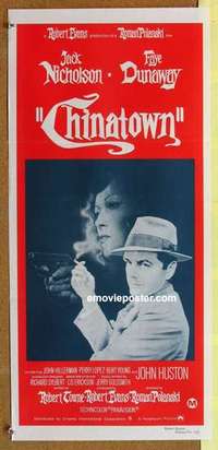 w438 CHINATOWN Australian daybill movie poster R70s Jack Nicholson, Polanski