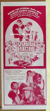 w451 COOLEY HIGH Australian daybill movie poster '75 AIP Turman, Jacobs