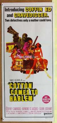 w453 COTTON COMES TO HARLEM Australian daybill movie poster '70 Cambridge
