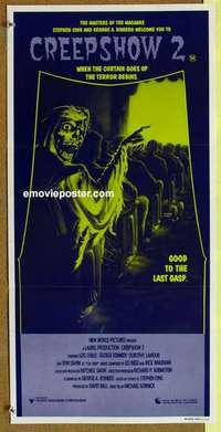 w458 CREEPSHOW 2 Australian daybill movie poster '87 Tom Savini, horror!