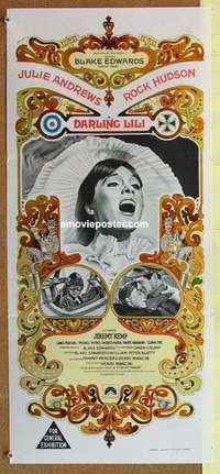 w463 DARLING LILI Australian daybill movie poster '70 Andrews, Blake Edwards