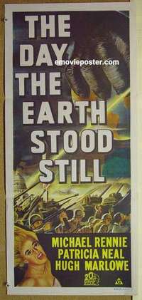 w467 DAY THE EARTH STOOD STILL Australian daybill movie poster R70s classic!