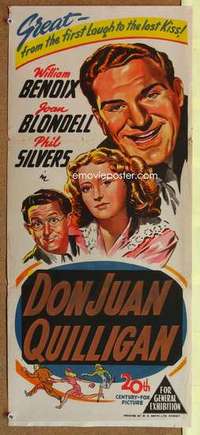 w477 DON JUAN QUILLIGAN Australian daybill movie poster '45 William Bendix