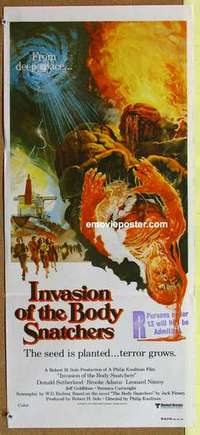 w605 INVASION OF THE BODY SNATCHERS Australian daybill movie poster '78