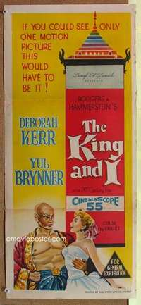 w627 KING & I #1 Australian daybill movie poster '56 Deborah Kerr, Brynner