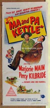 w668 MA & PA KETTLE Australian daybill movie poster '49 Marjorie Main