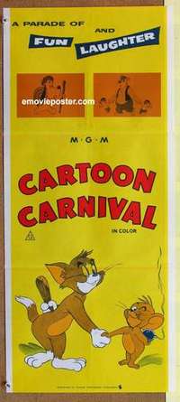 w427 CARTOON CARNIVAL Australian daybill '70s Tom & Jerry!