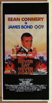 w719 NEVER SAY NEVER AGAIN Australian daybill movie poster '83 Connery, Bond