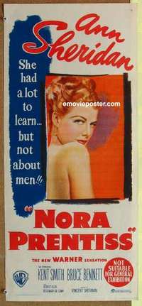 w726 NORA PRENTISS Australian daybill movie poster '47 super sexy Ann Sheridan!