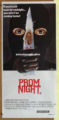 w789 PROM NIGHT Australian daybill movie poster '80 Jamie Lee Curtis
