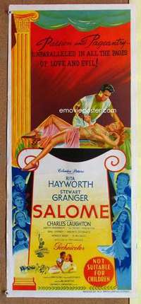 w832 SALOME Australian daybill movie poster '53 sexy Rita Hayworth!