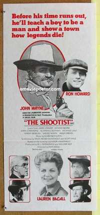 w849 SHOOTIST Australian daybill movie poster '76 John Wayne, Ron Howard