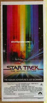 w878 STAR TREK Australian daybill movie poster '79 Nimoy, Bob Peak art!