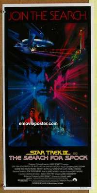 w880 STAR TREK 3 Australian daybill movie poster '84 The Search for Spock!