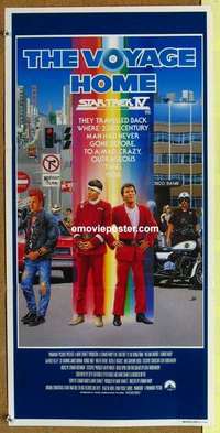w881 STAR TREK 4 Australian daybill movie poster '86 Leonard Nimoy, Shatner