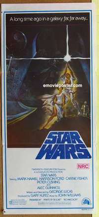 w884 STAR WARS #2 Australian daybill movie poster '77 George Lucas classic!