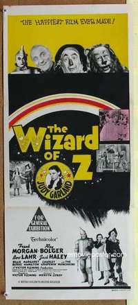 y010 WIZARD OF OZ Australian daybill movie poster R70s all-time classic!