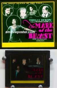 w041 MARK OF THE BEAST magic lantern movie glass slide '23 Thomas Dixon