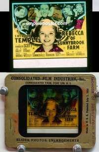 w057 REBECCA OF SUNNYBROOK FARM magic lantern movie glass slide '38 Shirley Temple