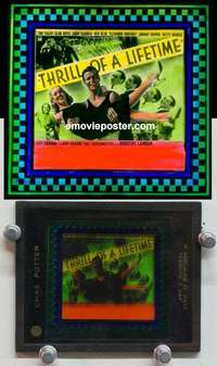 w116 THRILL OF A LIFETIME magic lantern movie glass slide '37 Buster Crabbe