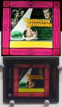 w210 WASHINGTON MELODRAMA magic lantern movie glass slide '41 Frank Morgan