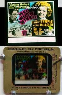 w221 WEE WILLIE WINKIE magic lantern movie glass slide '37 Shirley Temple