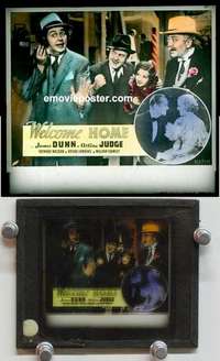 w222 WELCOME HOME magic lantern movie glass slide '35 Dunn, Arline Judge