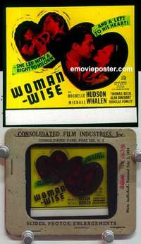 w282 WOMAN WISE magic lantern movie glass slide '37 Rochelle Hudson, Whalen