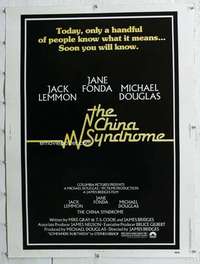 a242 CHINA SYNDROME Thirty By Forty movie poster '79 Jack Lemmon, Jane Fonda