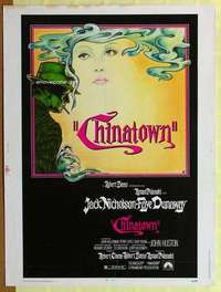 a243 CHINATOWN Thirty By Forty movie poster '74 Jack Nicholson, Roman Polanski