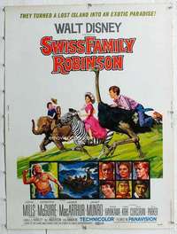 a306 SWISS FAMILY ROBINSON Thirty By Forty movie poster R72 Disney classic!