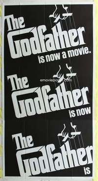 a012 GODFATHER int'l three-sheet movie poster '72 Francis Ford Coppola classic!