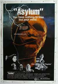 a171 ASYLUM Forty by Sixty movie poster '72 Peter Cushing, Britt Ekland, Bloch