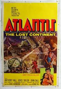 a172 ATLANTIS THE LOST CONTINENT Forty by Sixty movie poster '61 George Pal