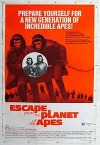 a182 ESCAPE FROM THE PLANET OF THE APES style B Forty by Sixty movie poster '71