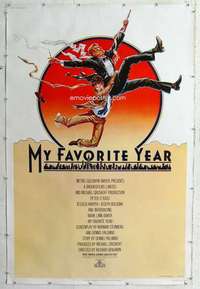 a201 MY FAVORITE YEAR Forty by Sixty movie poster '82 Peter O'Toole, Amsel art!