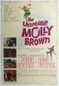 a220 UNSINKABLE MOLLY BROWN Forty by Sixty movie poster '64 Debbie Reynolds