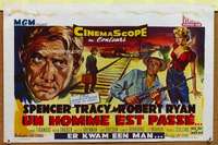 a039 BAD DAY AT BLACK ROCK Belgian movie poster '55 Spencer Tracy