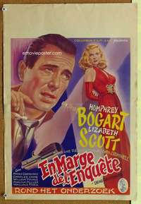 a054 DEAD RECKONING Belgian movie poster '47 Humphrey Bogart, Scott