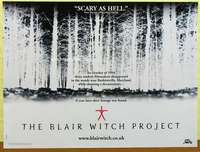 a328 BLAIR WITCH PROJECT DS teaser British quad movie poster '99