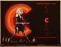 a336 CHICAGO DS British quad movie poster '02 Renee Zellweger