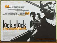 a358 LOCK, STOCK & TWO SMOKING BARRELS DS British quad movie poster '98