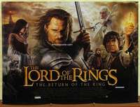 a359 LORD OF THE RINGS: THE RETURN OF THE KING British quad movie poster '03