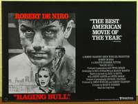 a370 RAGING BULL British quad movie poster '80 De Niro, Scorsese