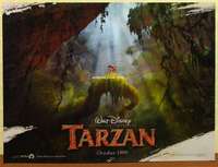 a381 TARZAN DS teaser British quad movie poster '99 Walt Disney
