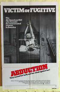 b020 ABDUCTION one-sheet movie poster '75 victim or fugitive!