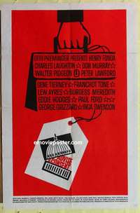 b027 ADVISE & CONSENT one-sheet movie poster '62 classic Saul Bass artwork!