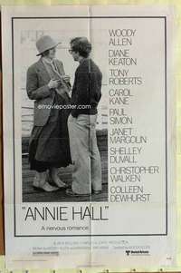 b054 ANNIE HALL one-sheet movie poster '77 Woody Allen, Diane Keaton